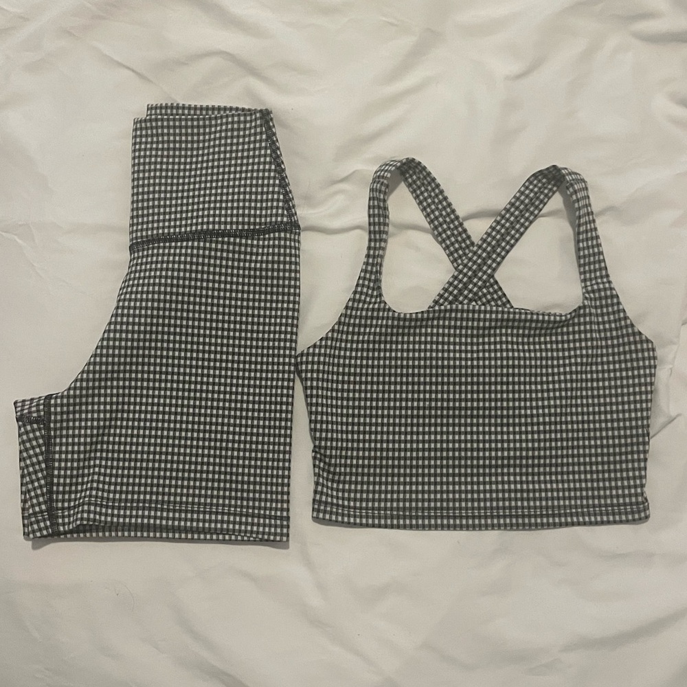 Nike Gingham // Plaid Workout Set